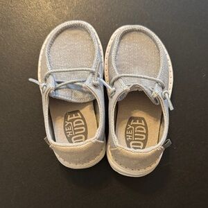 Hey Dude Kids Light Gray Moccasins